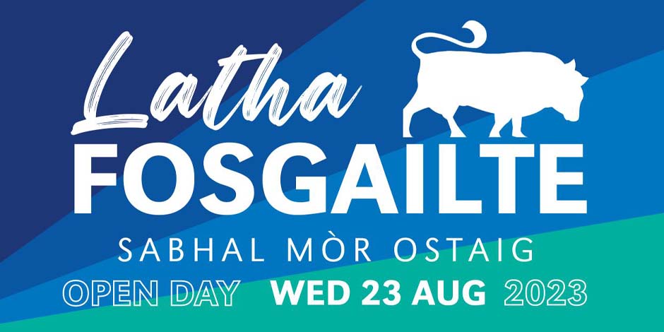 banner-open day-aug-23 Latha Fosgailte An Lùnastal 2023