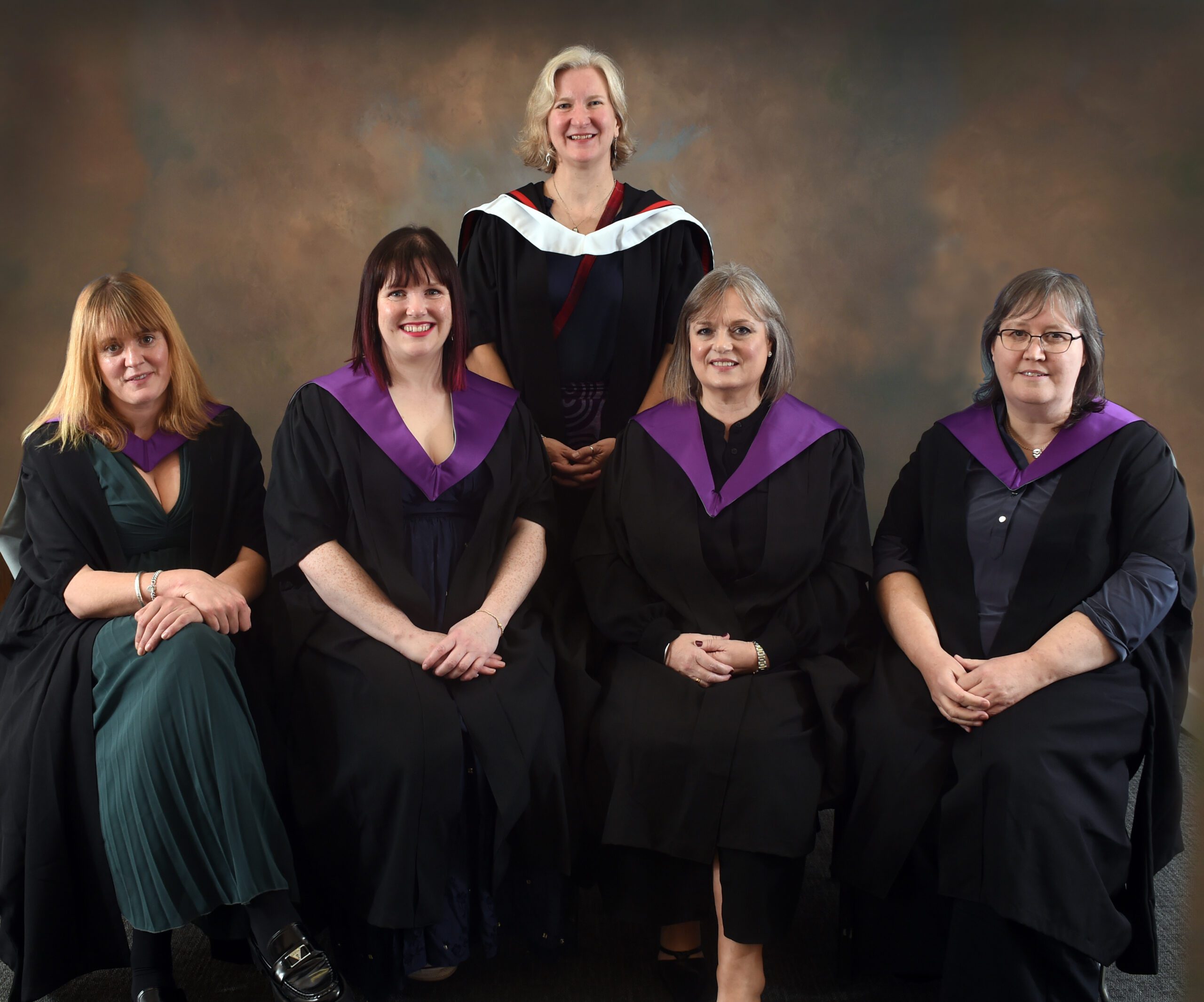 Anne Thirkell and MEd graduates MEd Graduates with Course Leader Anne Thirkell